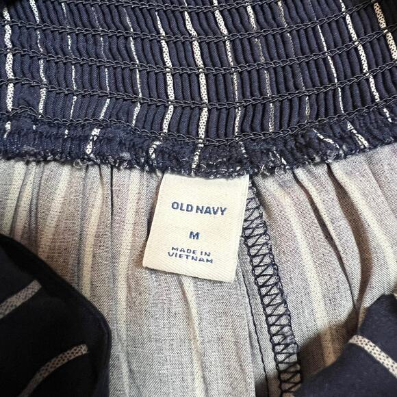 Old Navy Sleeveless Square Neck Cami Jumpsuit Size M NEW Pinstripe Nautical - Picture 6 of 9